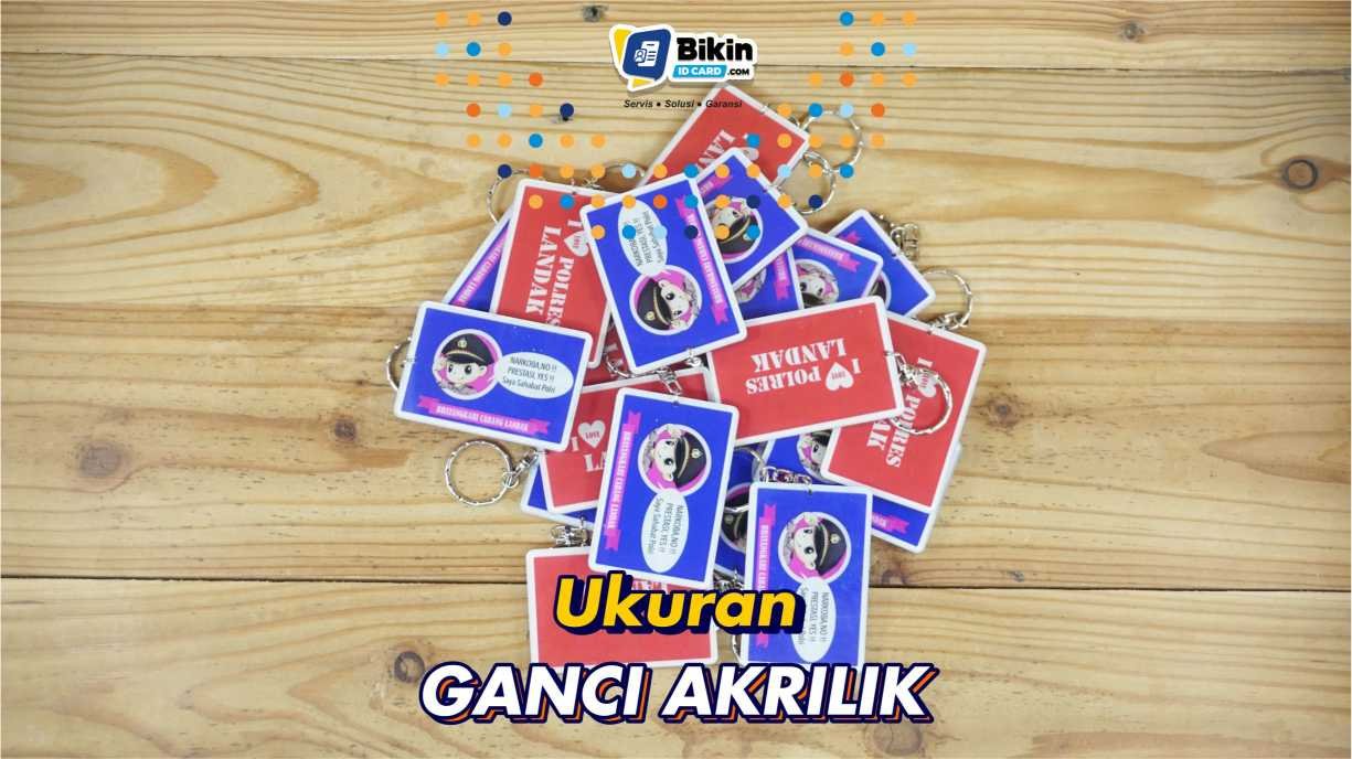 ukuran ganci akrilik