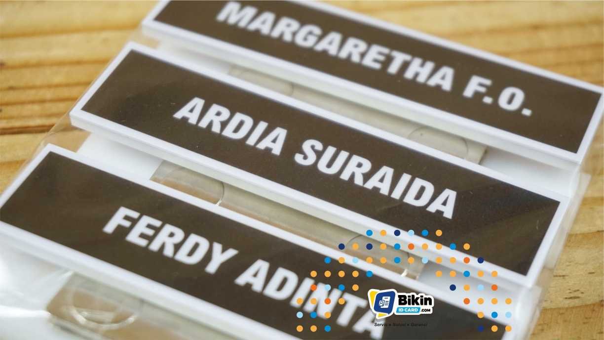 bahan name tag