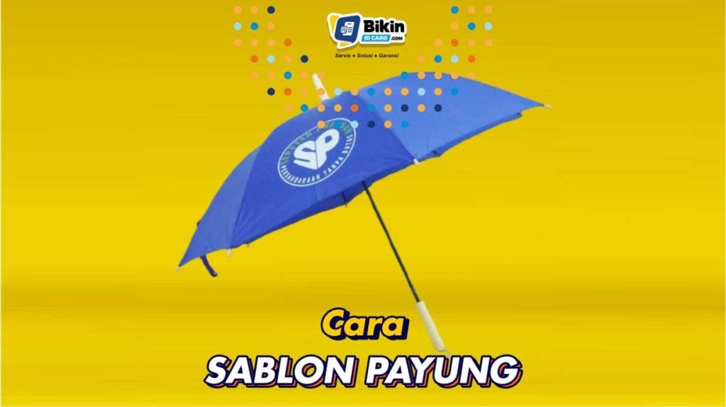 cara sablon payung