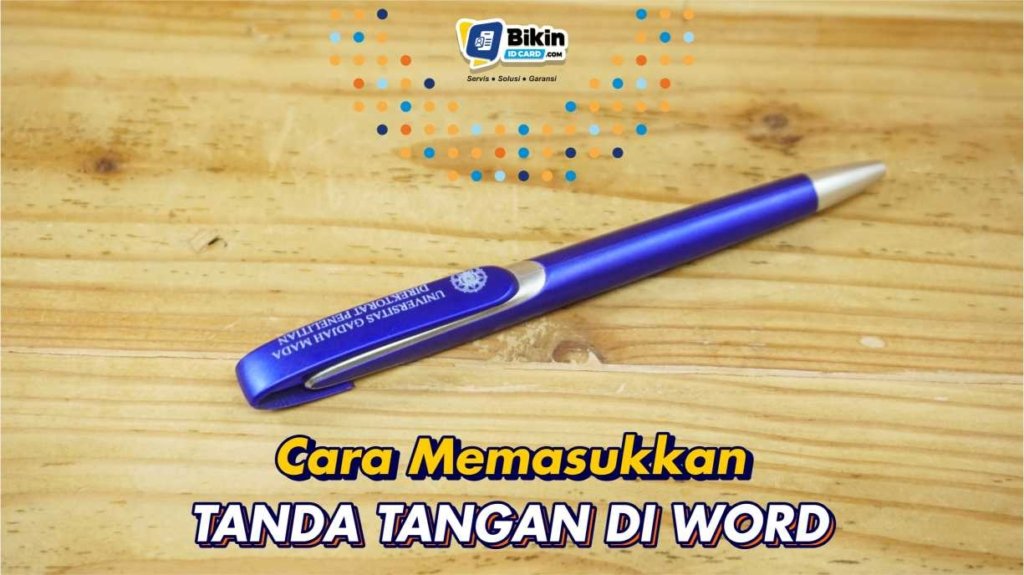 cara memasukkan tanda tangan di word