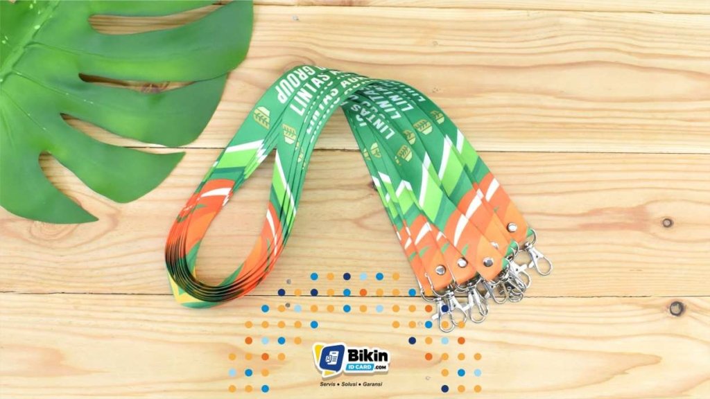 double lanyard contoh'
